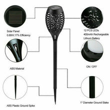 Load image into Gallery viewer, 4 Pack Flame Solar Torch Light Waterproof Flickering Dancing Garden Lantern Lamp - Battery Mate