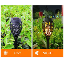 Load image into Gallery viewer, 4 Pack Flame Solar Torch Light Waterproof Flickering Dancing Garden Lantern Lamp - Battery Mate