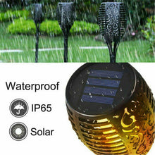 Load image into Gallery viewer, 4 Pack Flame Solar Torch Light Waterproof Flickering Dancing Garden Lantern Lamp - Battery Mate