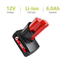 Load image into Gallery viewer, [4 Pack] Milwaukee M12 Compatible 6.0Ah Batteries - Battery Mate