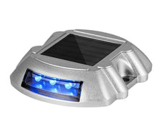 Load image into Gallery viewer, 4 Pack Solar Deck Lights Blue Color Waterproof 6 LED Driveway Safety Light for Pathway - Battery Mate