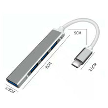 Load image into Gallery viewer, 4 Port USB C HUB 3.0 Type C Multi Splitter OTG Adapter for PC Laptop Mac Android - Battery Mate