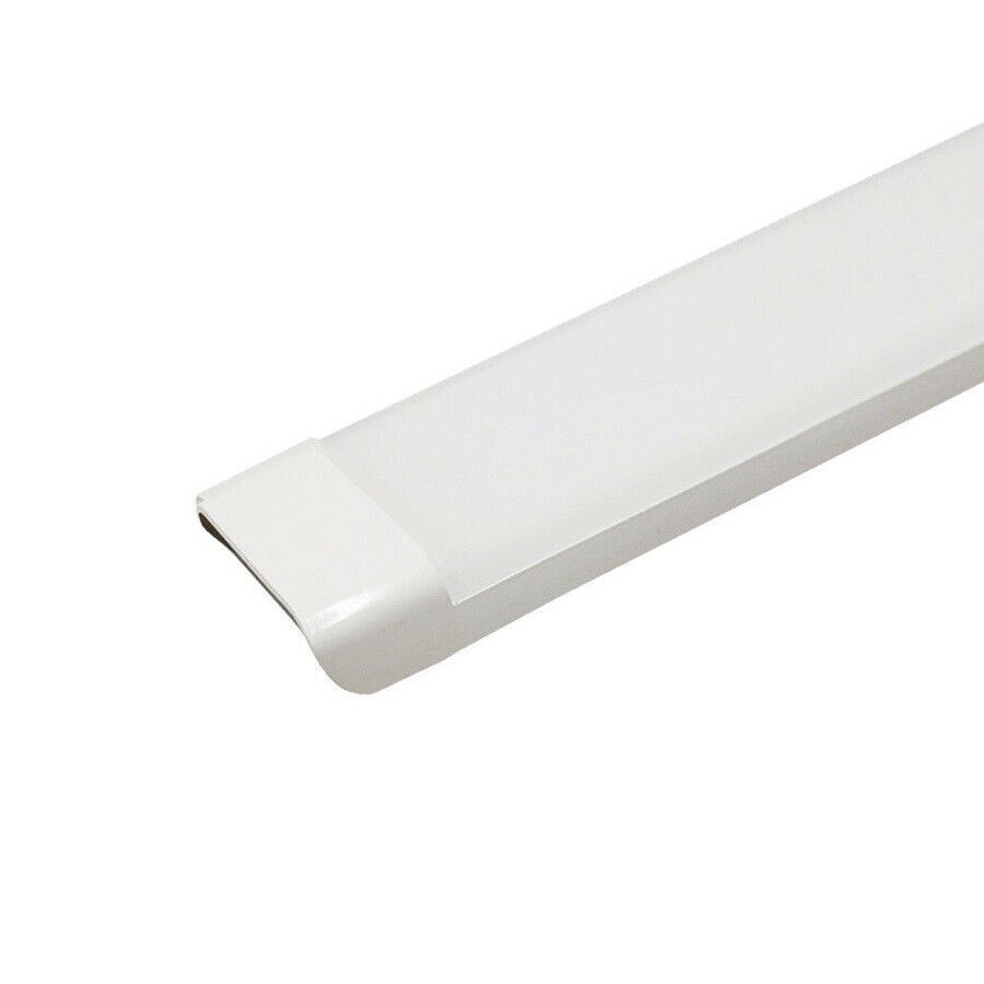 40W LED Slim Ceiling Fluorescent Diffused Batten Light 4FT 1200mm 6500K Daylight - Battery Mate