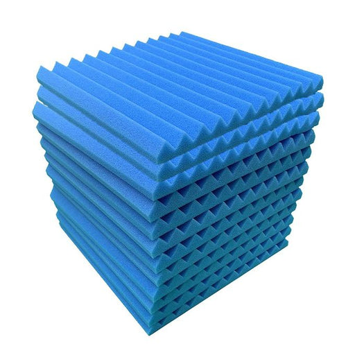 48 Pcs Acoustic Panel Soundproof Studio Foam for Wall Sound-Absorbing Panel | Blue - Battery Mate