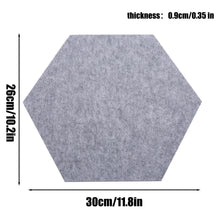 Load image into Gallery viewer, 48PCS Hexagon Acoustic Foam Panels Sound Absorbing Wall Proof Noises Tiles I2M9 - Battery Mate