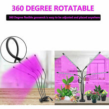 Load image into Gallery viewer, 4Head LED Grow Light Plant Light Panel Growing Plant Veg Flower Indoor Lamp - Battery Mate