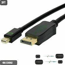 Load image into Gallery viewer, 4K 1.8M Mini DisplayPort to Display Port DP 6FT Cable For MacBook Pro Air Mac - Battery Mate
