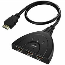 Load image into Gallery viewer, 4K Ultra HD 3 Way HDMI Switch Box Splitter HDTV 1080P Auto 3 Port IN 1 OUT Cable - Battery Mate