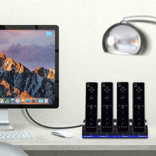 Load image into Gallery viewer, 4x Rechargeable Battery Pack &amp; Wii Controller Charger Dock Station for Nintendo - Battery Mate