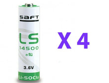 Load image into Gallery viewer, 4x Saft LS14500 Lithium Primary Battery 3.6V AA R6 Li-SOCl2 - Battery Mate