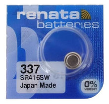Load image into Gallery viewer, 5 Pack SR416 / 337 Renata Silver Oxide Battery - Battery Mate