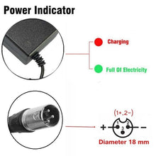 Load image into Gallery viewer, [5 Pins] 54.6V 2A Lithium Battery Power Adapter Charger For 48V Electric Bike Scooter eBike - Battery Mate