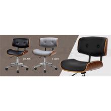 Load image into Gallery viewer, Office Chair Computer Gaming Chairs Leather Fabric Seat Study Work Tilt | Black - Battery Mate