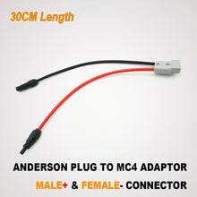 Load image into Gallery viewer, 50 AMP Aderson plug to MC-4 Solar Panel Cable Wiring Y Adaptor Connector 30CM - Battery Mate