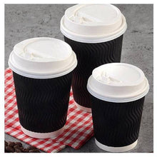 Load image into Gallery viewer, [500] Disposable Coffee Cups 8oz 12oz 16oz Bulk Paper Triple Wall Take Away - Battery Mate