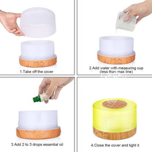 Load image into Gallery viewer, 500ML Air Diffuser Aroma Oil Humidifier LED Night Light Up Home Relax Defuser - Battery Mate