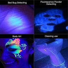 Load image into Gallery viewer, 51 LED UV Flashlight Torch Light Lamp Ultraviolet Blacklight Aluminum 395 nM AUS - Battery Mate