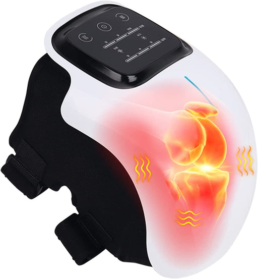 Knee Massager with LED Screen Arthritis Knee Massage Wearable with Heat Rechargeable Electronic Smart Knee Massage for Knee Joint Pain Injury, Swelling and Stiffness - Battery Mate