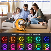 Load image into Gallery viewer, 5in1 15W Wireless Fast Charger Smart Bluetooth Speaker with Alarm Clock LED Lamp - Battery Mate