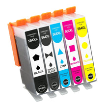 Load image into Gallery viewer, 5x 564xl Hp564xl Ink Cartridges For Hp Photosmart 5520 6520 3520 7520 4620 3070 - Battery Mate