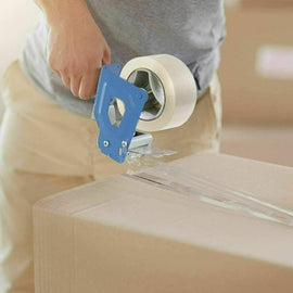 [6 Rolls] Clear Packaging Tape 48mmx75m - Sticky Box Carton Packing Shipping Adhesive - Battery Mate