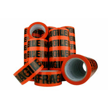 Load image into Gallery viewer, 6 Rolls Fragile Packaging Tape Heavy Duty Sticky Packing Adhesive Thickness 45 Micron [48mm x 75 metres] - Battery Mate
