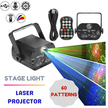 Load image into Gallery viewer, 60 Patterns LED Stage Lighting RGB Laser Projector Disco Party Club DJ Lights AU - Battery Mate