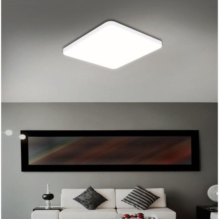 60W | Ultra-Thin 5CM LED Ceiling Down Light Surface Mount Living Room White - Battery Mate