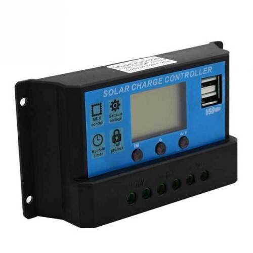 USB 10A/20A/30A 12V-24V Solar Panel Regulator Charge Controller OZ - Battery Mate