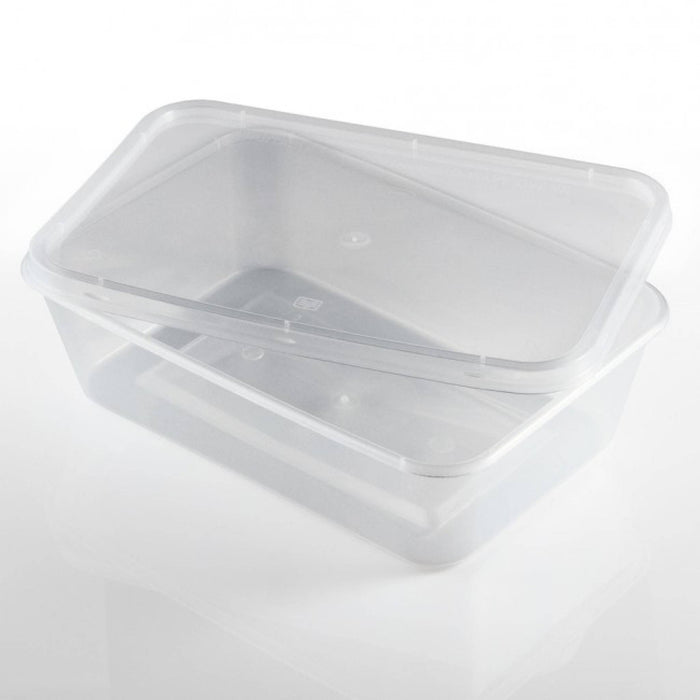 650ml (Medium) | 100 Pack Food Containers Takeaway Storage Box - Battery Mate