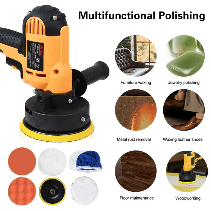 700W Electric Car Polisher 125mm Portable Polishing Machine Waxer Sander Buffer - Battery Mate