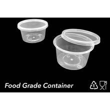 Load image into Gallery viewer, 70ml | 250pcs Take away Containers Takeaway Food Plastic Lids Bulk - Battery Mate