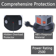 Load image into Gallery viewer, 7/15 Ports AC Outlets 2USB Power Strip Tower Surge Protector Power Board Charger - Battery Mate