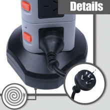 Load image into Gallery viewer, 7/15 Ports AC Outlets 2USB Power Strip Tower Surge Protector Power Board Charger - Battery Mate