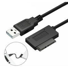 Load image into Gallery viewer, 7+6 13Pin Slim SATA to USB CD DVD Rom Optical Hard Drive Cable Adapter Converter - Battery Mate