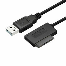Load image into Gallery viewer, 7+6 13Pin Slim SATA to USB CD DVD Rom Optical Hard Drive Cable Adapter Converter - Battery Mate