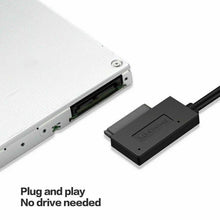 Load image into Gallery viewer, 7+6 13Pin Slim SATA to USB CD DVD Rom Optical Hard Drive Cable Adapter Converter - Battery Mate