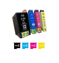 Load image into Gallery viewer, 8 Pack Epson 252XL Compatible Ink Cartridges [C13T253192-C13T253492] [2BK,2C,2M,2Y] Our Price: In - Battery Mate
