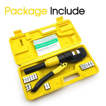 Load image into Gallery viewer, 8 Ton Hydraulic Terminal Crimper Cable Wire Force Tool Kit 9 Die 4mm-70mm AU - Battery Mate