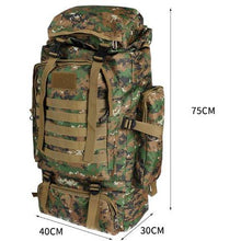 Load image into Gallery viewer, 80L Military Tactical Backpack Rucksack Hiking Camping Outdoor Trekking Army Bag - Battery Mate