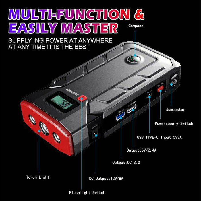 99900mAh Car Jump Starter Power Bank Pack Vehicle Charger Battery Engine Booster - Battery Mate