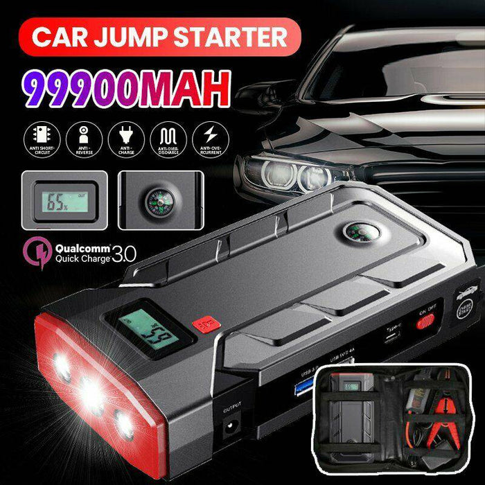 99900mAh Car Jump Starter Power Bank Pack Vehicle Charger Battery Engine Booster - Battery Mate