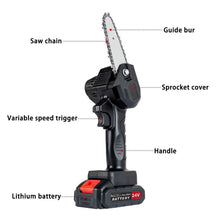 Load image into Gallery viewer, 9in1 Mini Cordless Electric Chainsaw Rechargeable &amp; 2X batteries - Battery Mate
