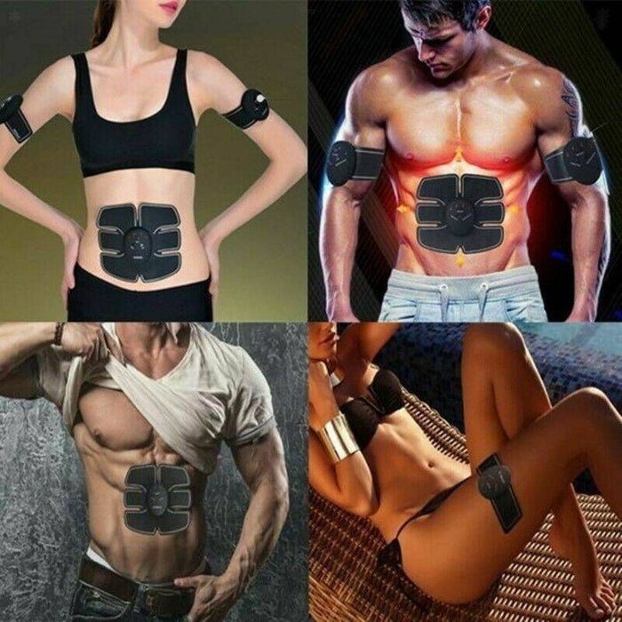 ABS Abdominal Muscle Trainer EMS Stimulator Toning Belt Smart Home Training Set - Battery Mate