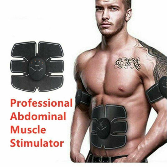 ABS Abdominal Muscle Trainer EMS Stimulator Toning Belt Smart Home Training Set - Battery Mate