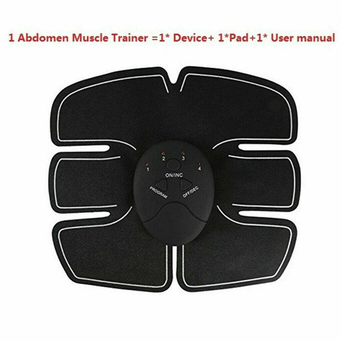 ABS Abdominal Muscle Trainer EMS Stimulator Toning Belt Smart Home Training Set - Battery Mate