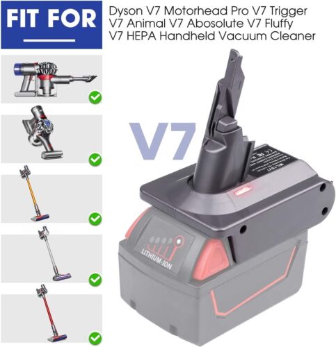 Adapter For DeWalt Milwaukee Bosch Battery Convert To Dyson V7 AU - Battery Mate