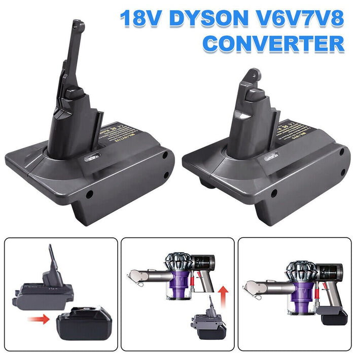 Adapter For DeWalt Milwaukee Bosch Battery Convert To Dyson V8 AU - Battery Mate