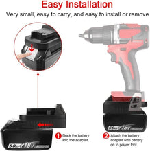 Load image into Gallery viewer, Adaptor for Makita 18V Battery Convert to Milwaukee 18V Tool Adapter Converter - Battery Mate