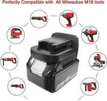 Load image into Gallery viewer, Adaptor for Makita 18V Battery Convert to Milwaukee 18V Tool Adapter Converter - Battery Mate